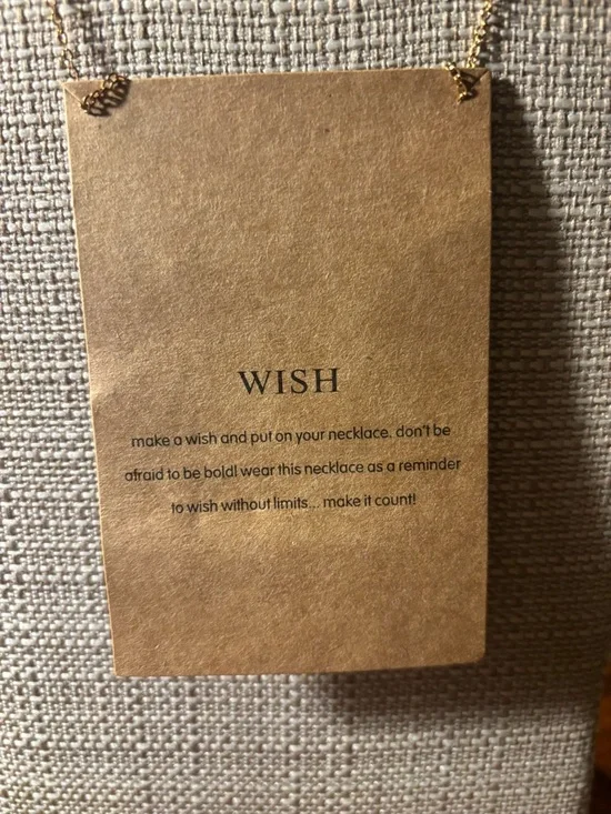 WISH Gold Pearl Necklace - Picture 2 of 3